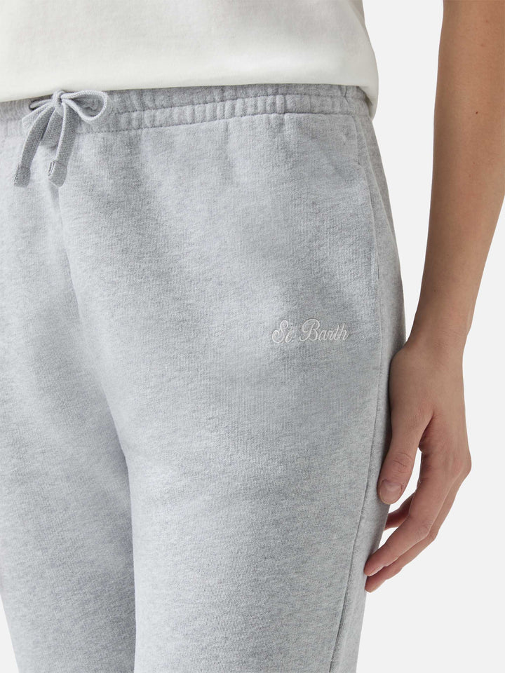 Grey cotton fleece jogger pants Odalys