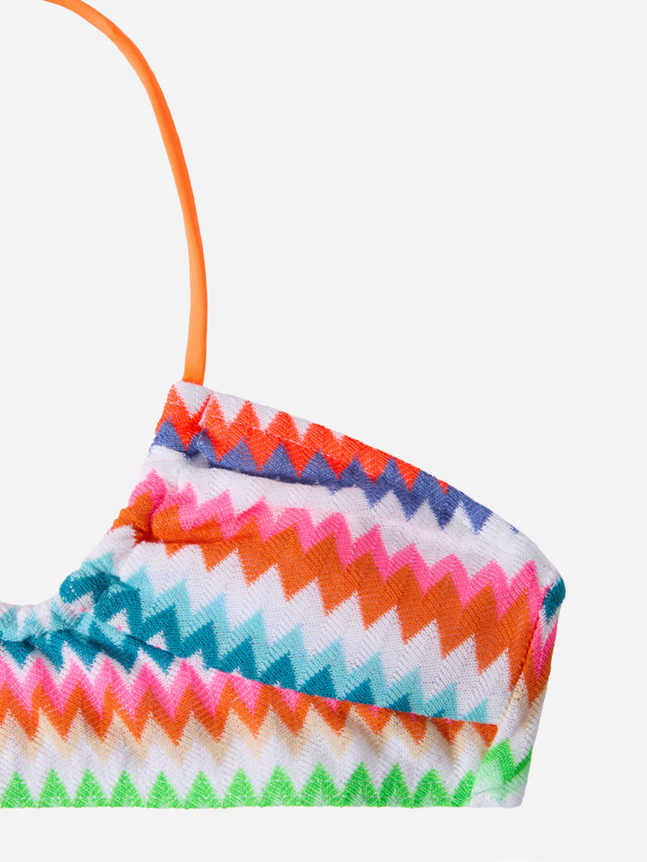 Page Jr Crop-Top aus Raschelgewebe