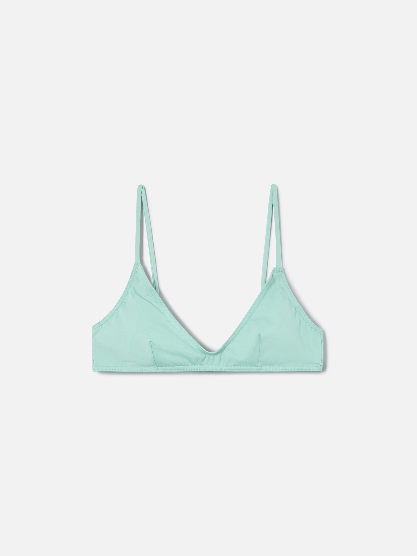 Paloma bralette with hook fastening bikini top in solid sage