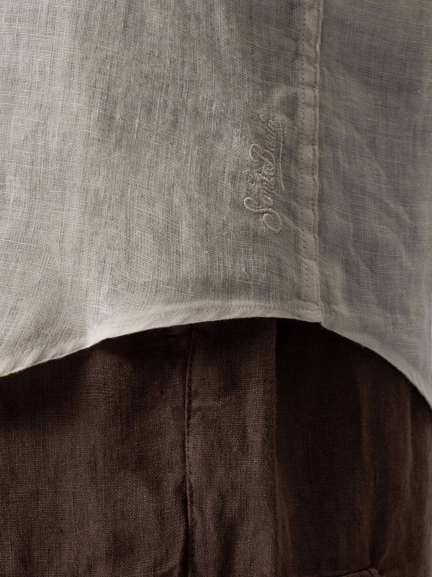 Off-white linen shirt Pamplona - MC2 Saint Barth