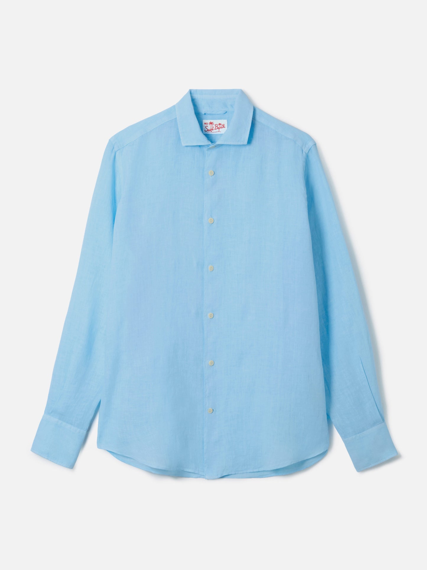 Man light blue linen shirt Pamplona