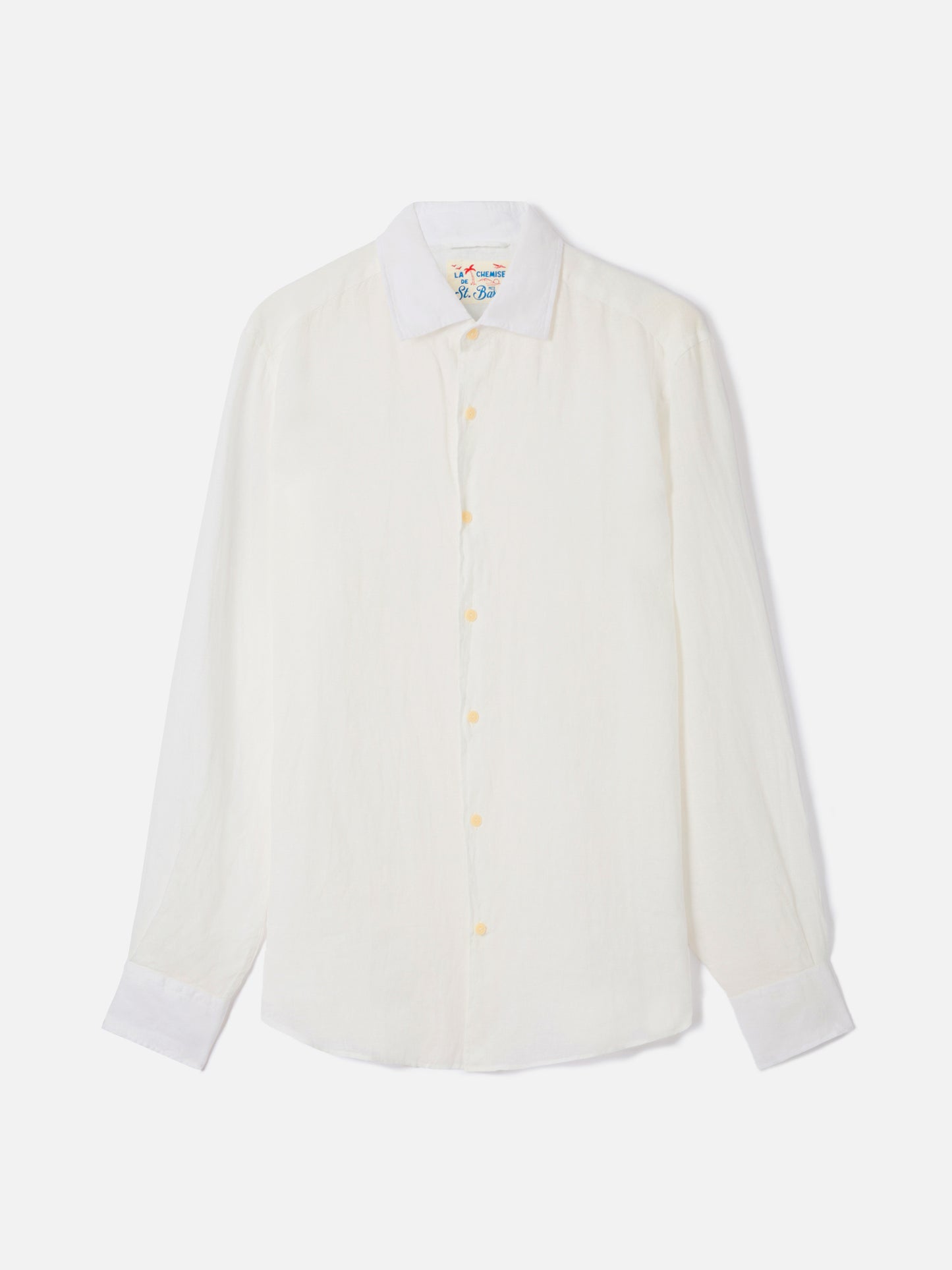 Chemise Pamplona blanche en pur lin 