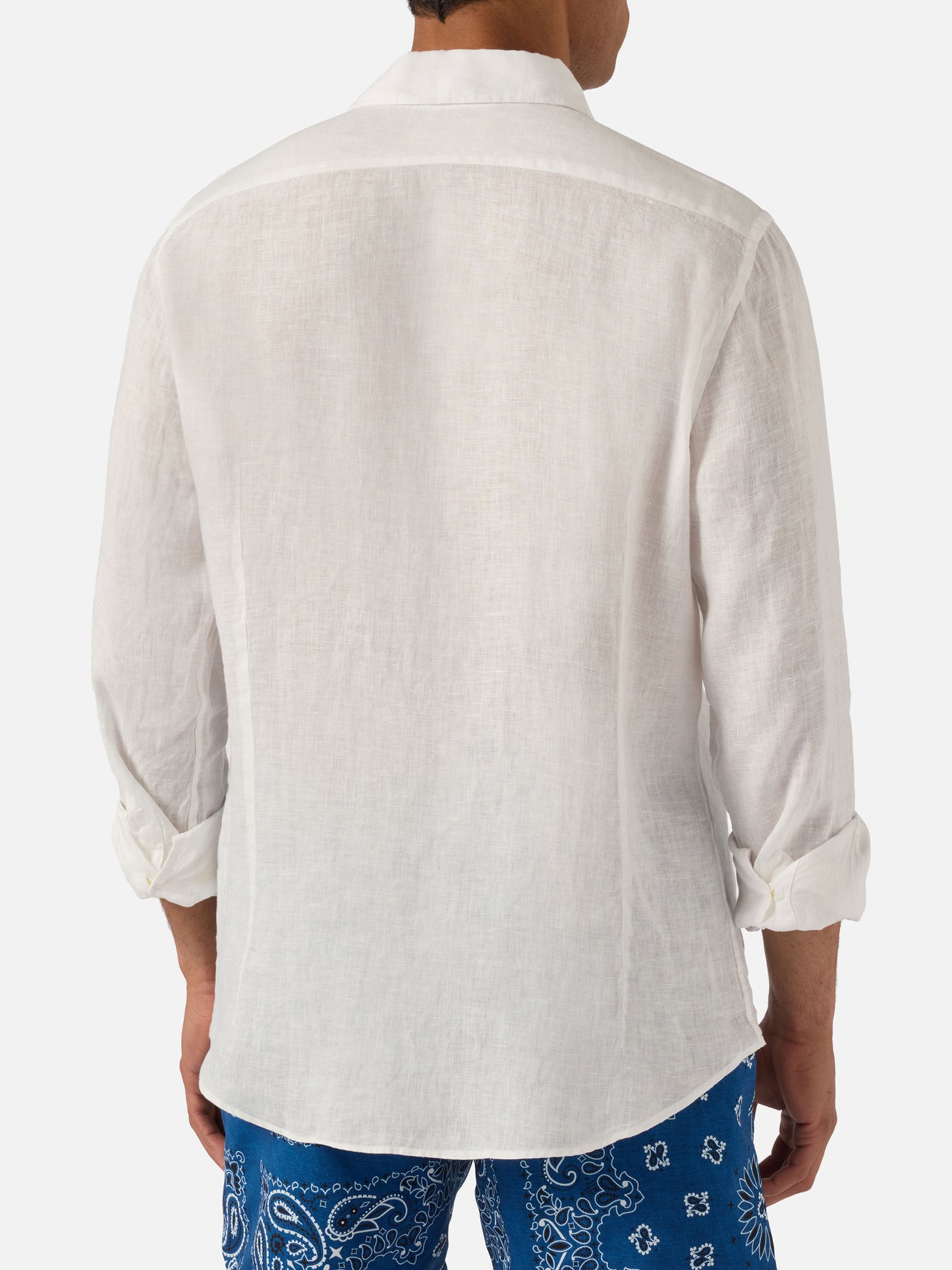 Chemise Pamplona blanche en pur lin 