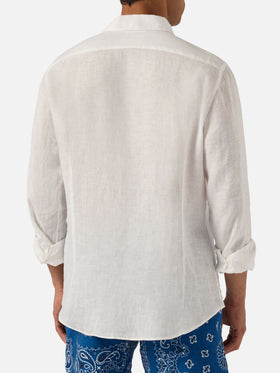 Chemise Pamplona blanche en pur lin 