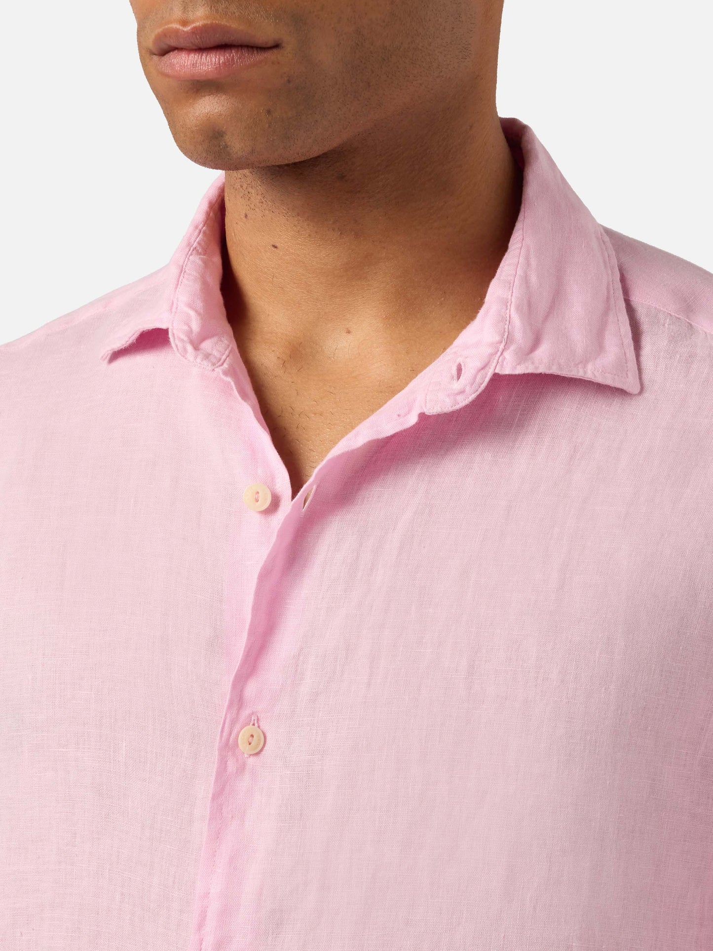 Camisa Pink Pamplona de lino puro 