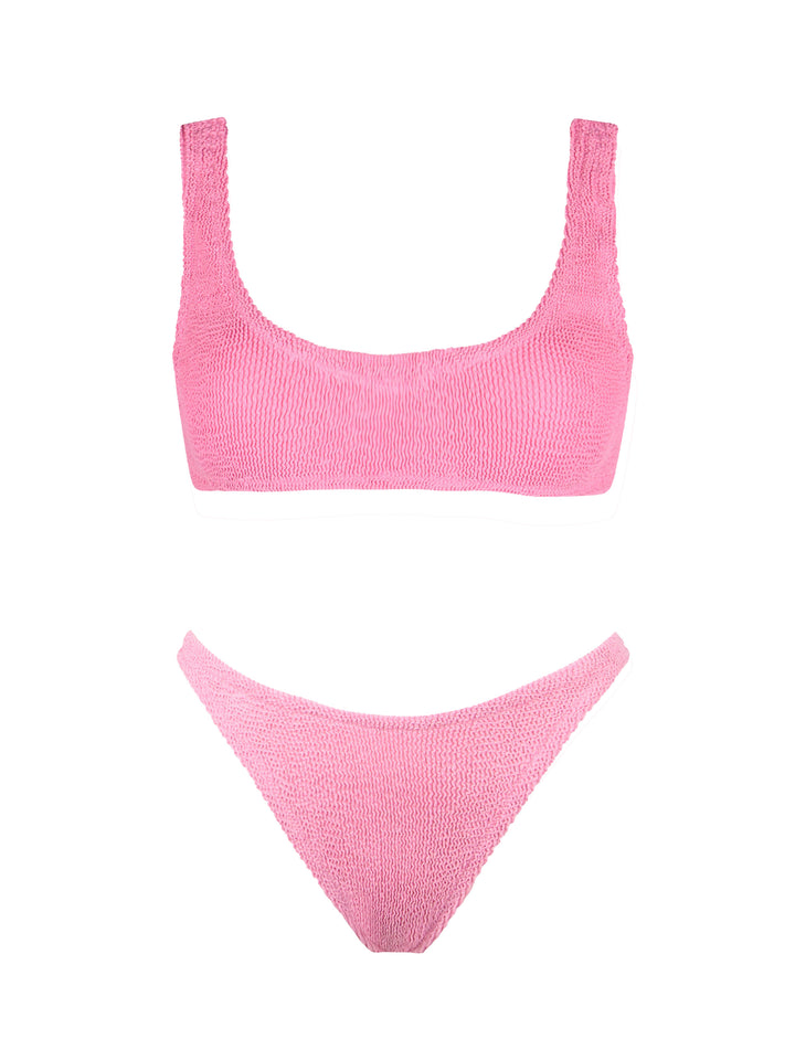 Bikini a bralette Naima Naomi in crinkle rosa