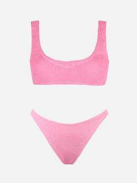 Bralette bikini Naima Naomi in pink crinkle