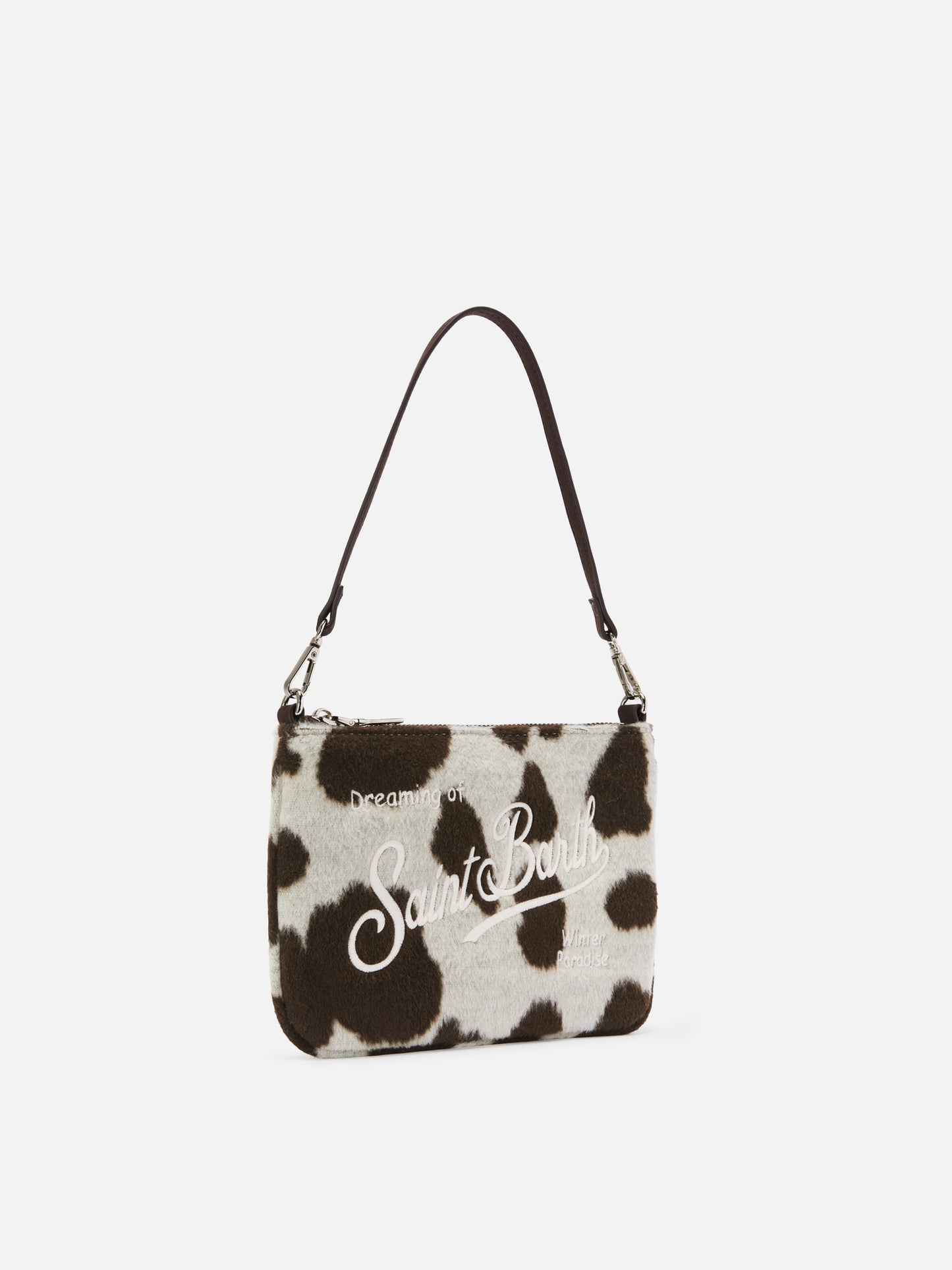 Borsetta a spalla Parisienne Mini Felt in misto lana muccato