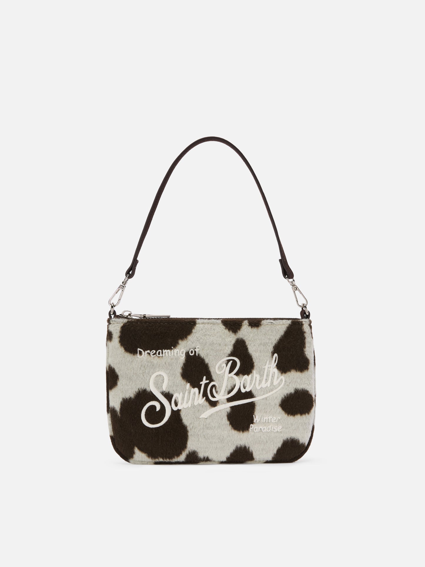 Borsetta a spalla Parisienne Mini Felt in misto lana muccato