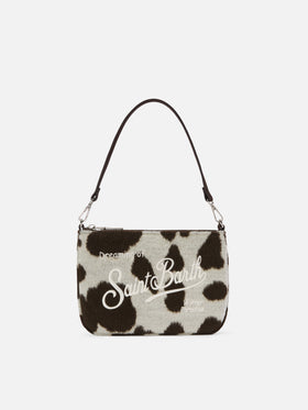 Borsetta a spalla Parisienne Mini Felt in misto lana muccato