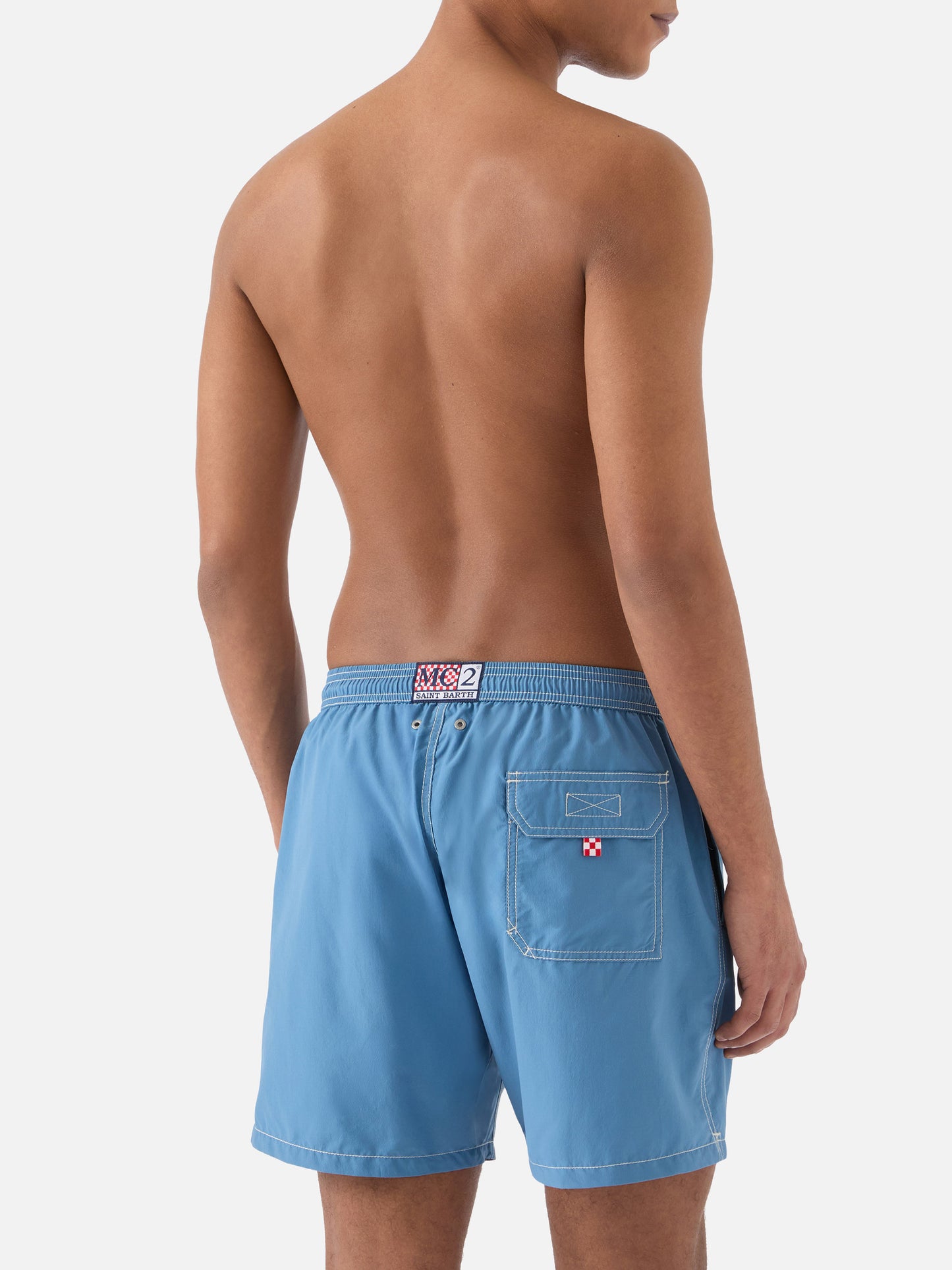 Patmos classic swim shorts in dusty blue