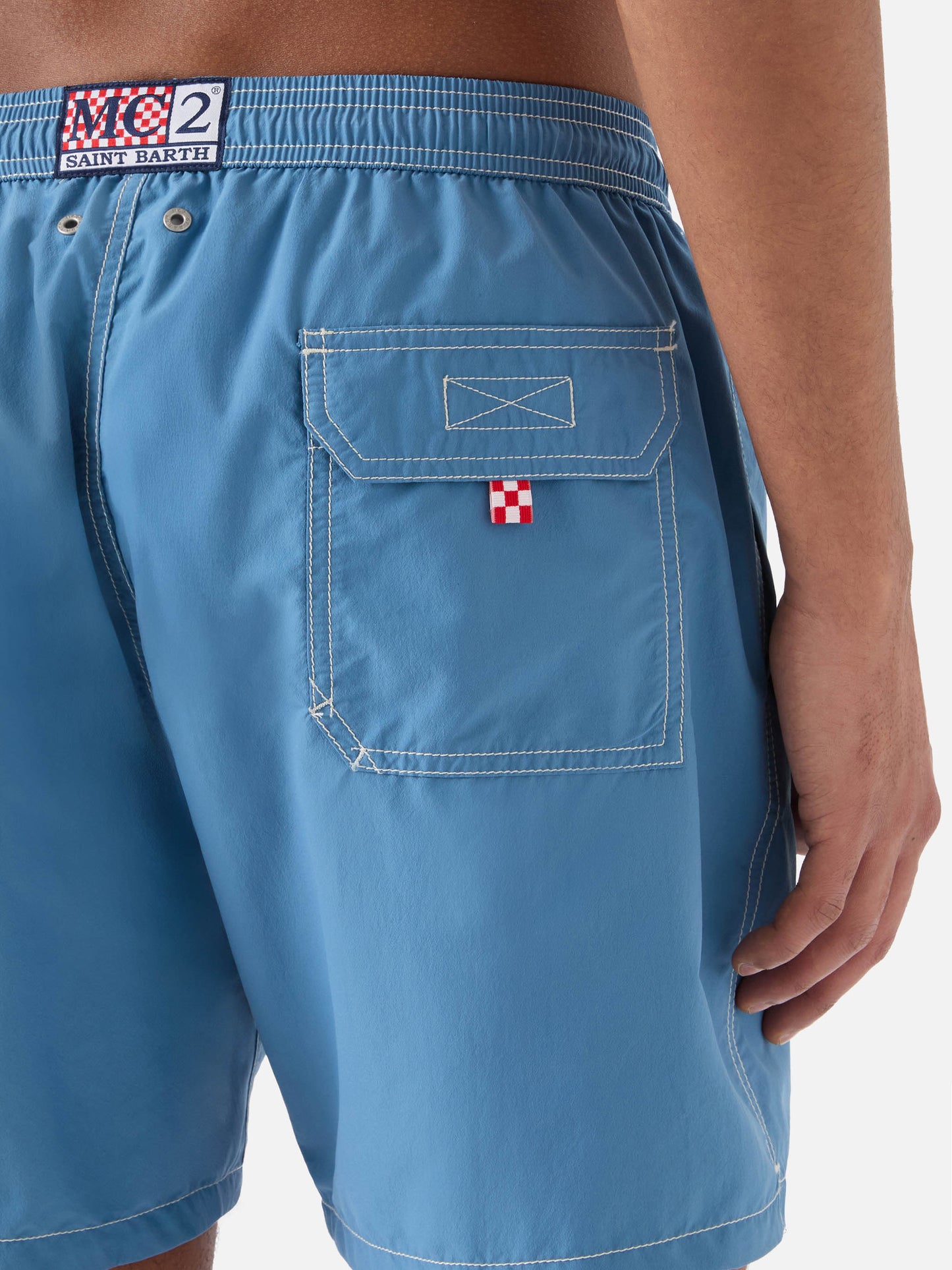 Patmos classic swim shorts in dusty blue
