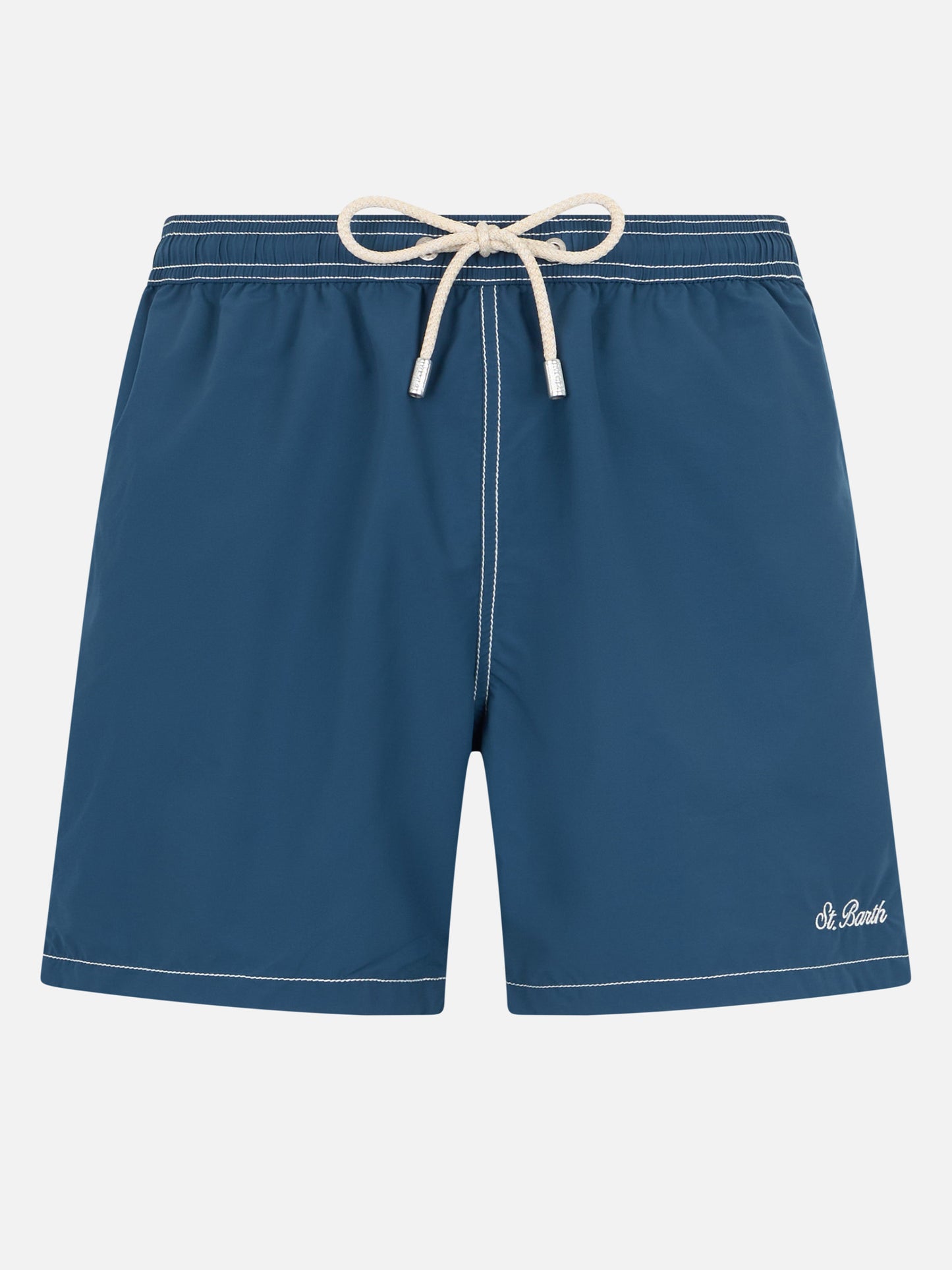 Navy blue classic light swim shorts Patmos - MC2 Saint Barth