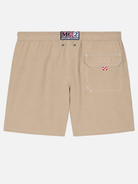 Short de bain classique Patmos en beige 