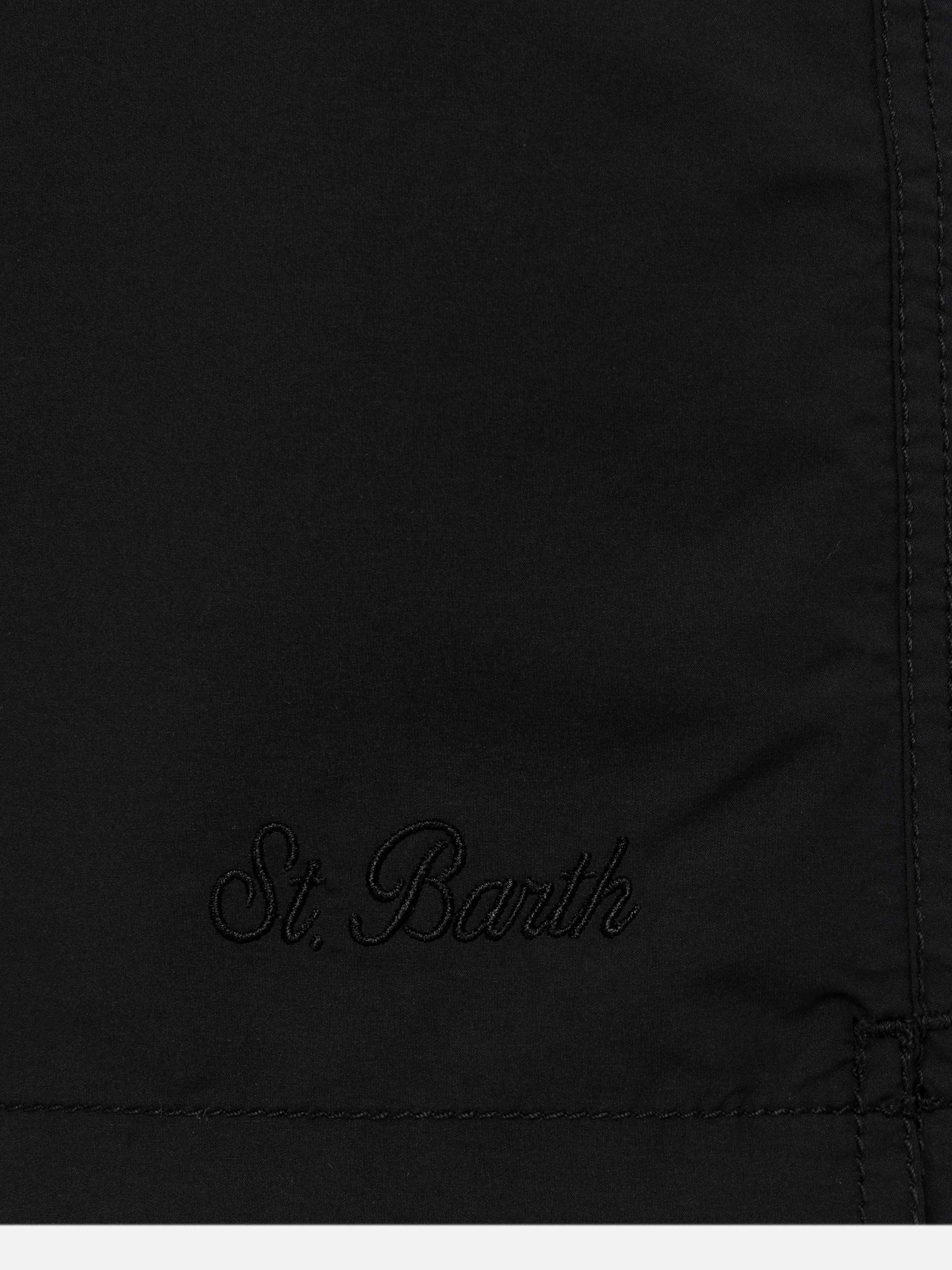Black long swim shorts Patmos - MC2 Saint Barth