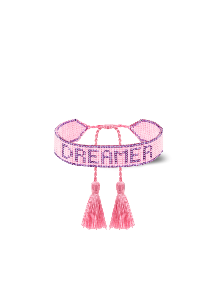 Pearls bracelet with Dreamer lettering - MC2 Saint Barth