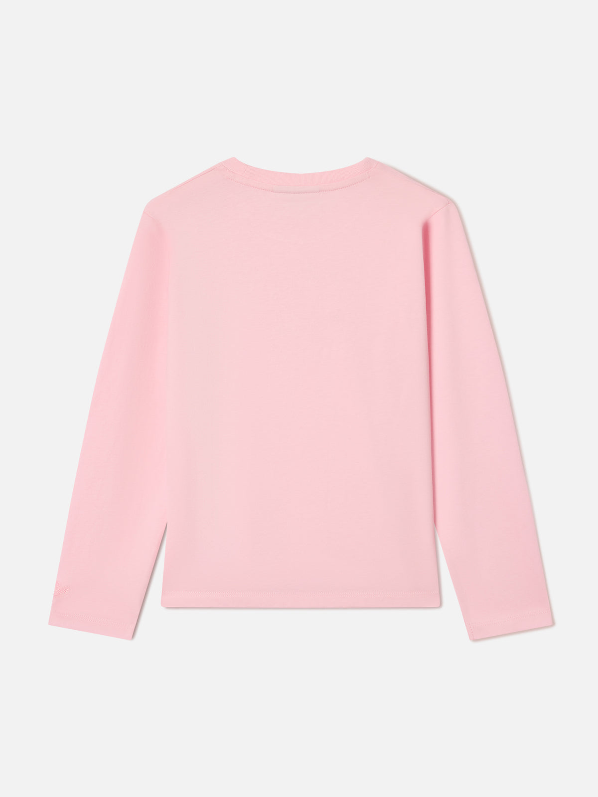 Pink Penny Langarm-T-Shirt aus Bio-Baumwolle mit Vado Dai Nonni-Stickerei 