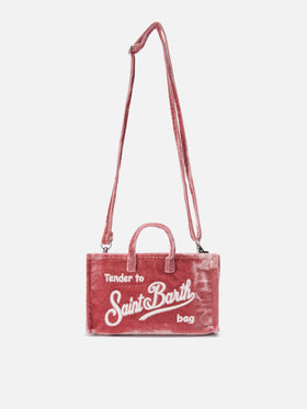 Mini-Handytasche aus rosa Samt