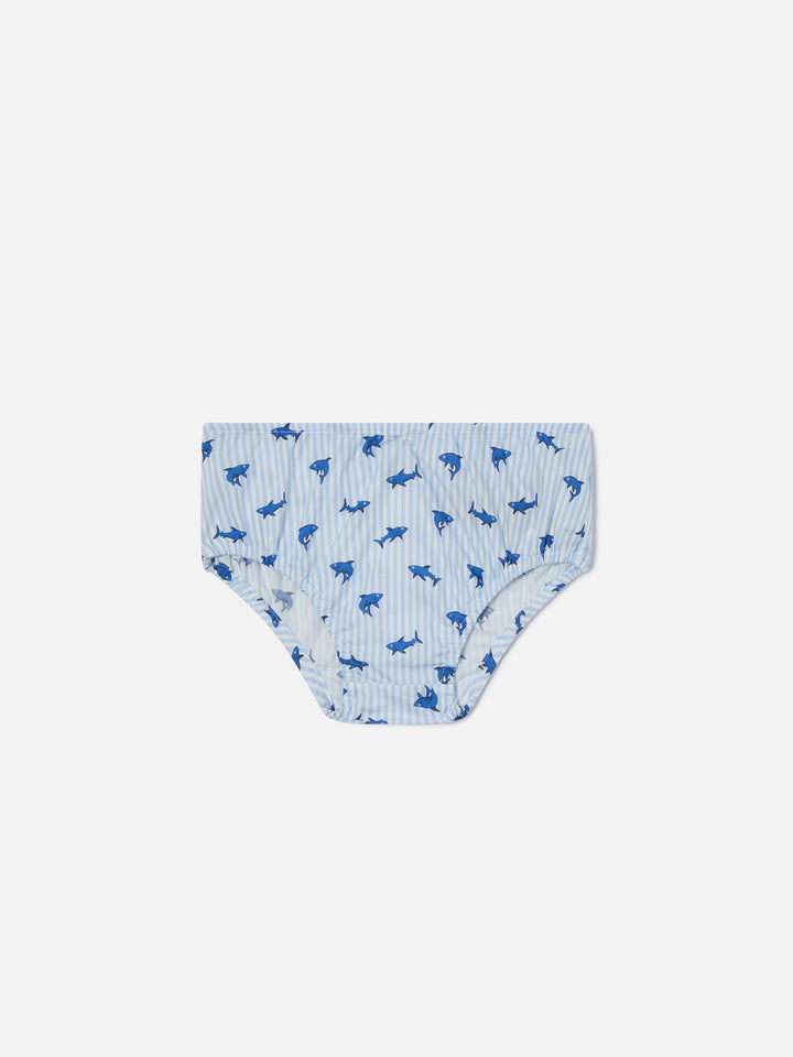 Pimmy baby bloomer with shark print