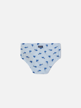 Pimmy baby bloomer with shark print