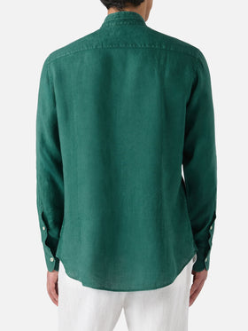 Pierre shirt in green linen