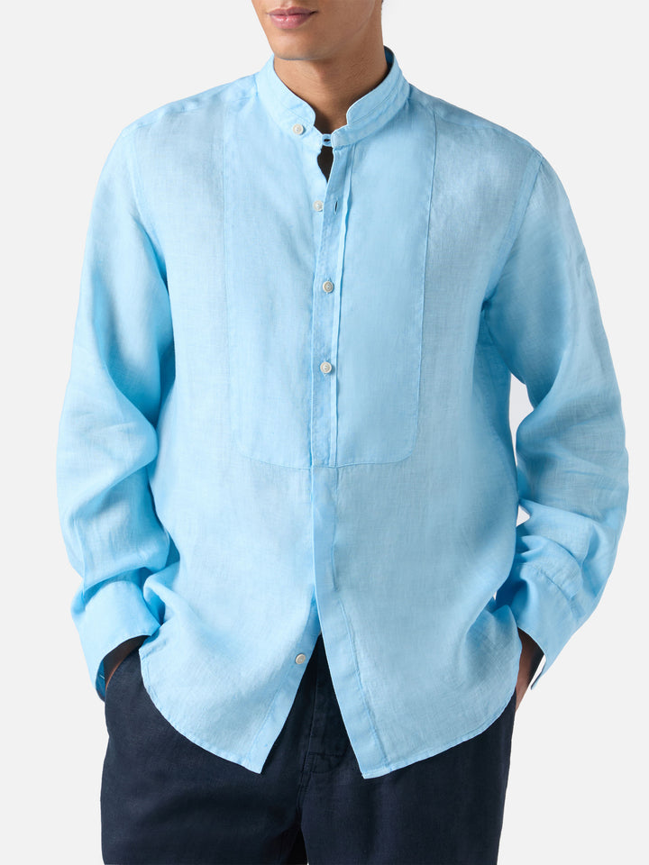 Pierre shirt in light blue linen