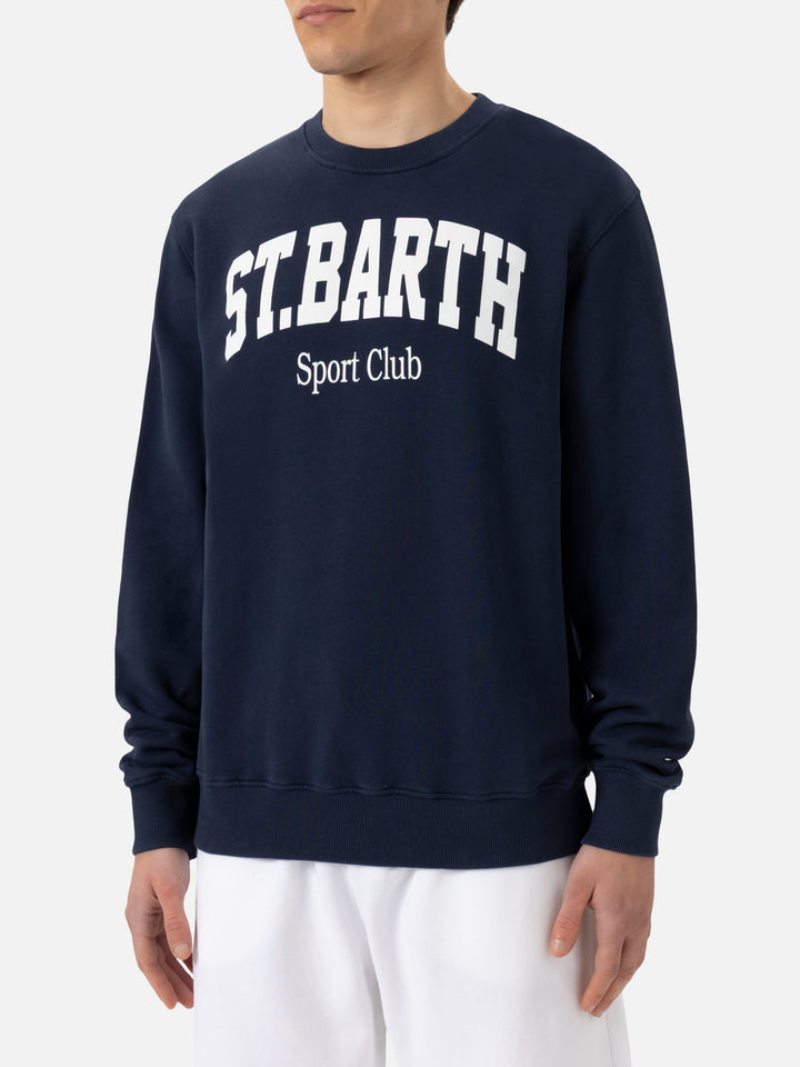 Ponza crewneck cotton sweatshirt with St. Barth Sport Club print - MC2 Saint Barth