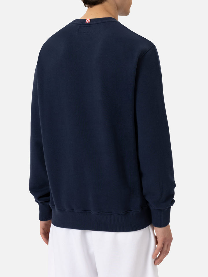 Ponza crewneck cotton sweatshirt with St. Barth Sport Club print - MC2 Saint Barth