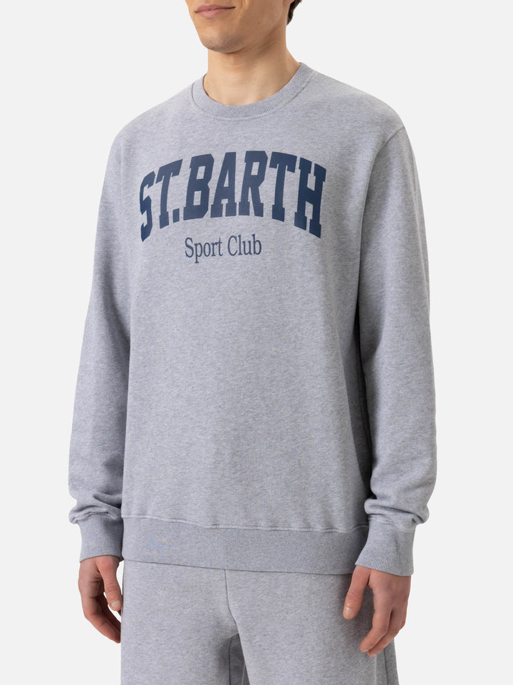 Ponza crewneck cotton sweatshirt with St. Barth Sport Club print - MC2 Saint Barth