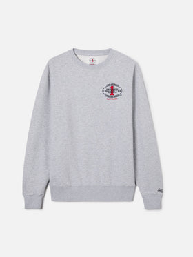 Grey Ponza crewneck sweatshirt with Cigarette print | Special Edition