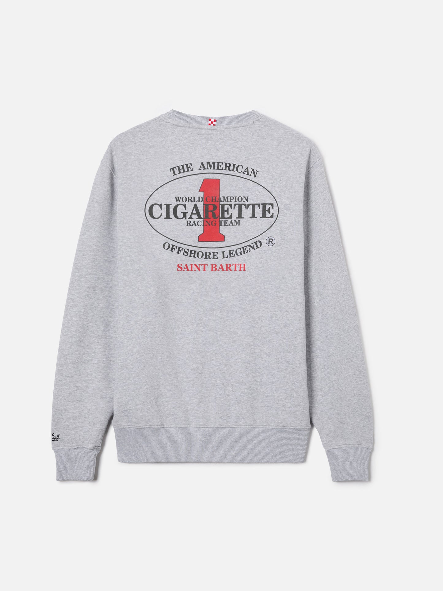 Grey Ponza crewneck sweatshirt with Cigarette print | Special Edition