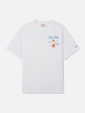T-shirt Portofino blanc avec broderie Paloma 