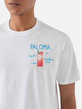 T-shirt Portofino blanc avec broderie Paloma 