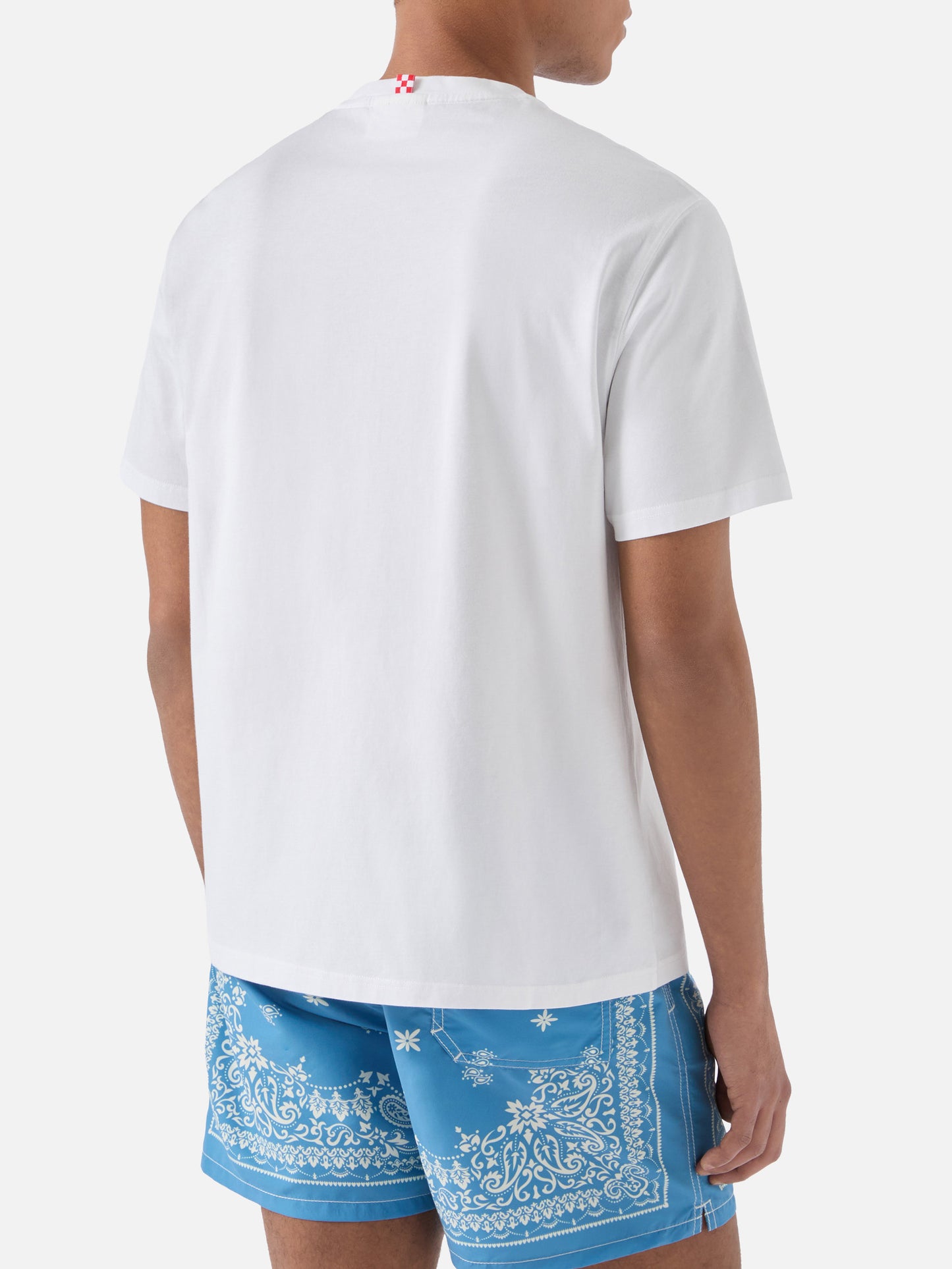 T-shirt Portofino blanc avec broderie Paloma 