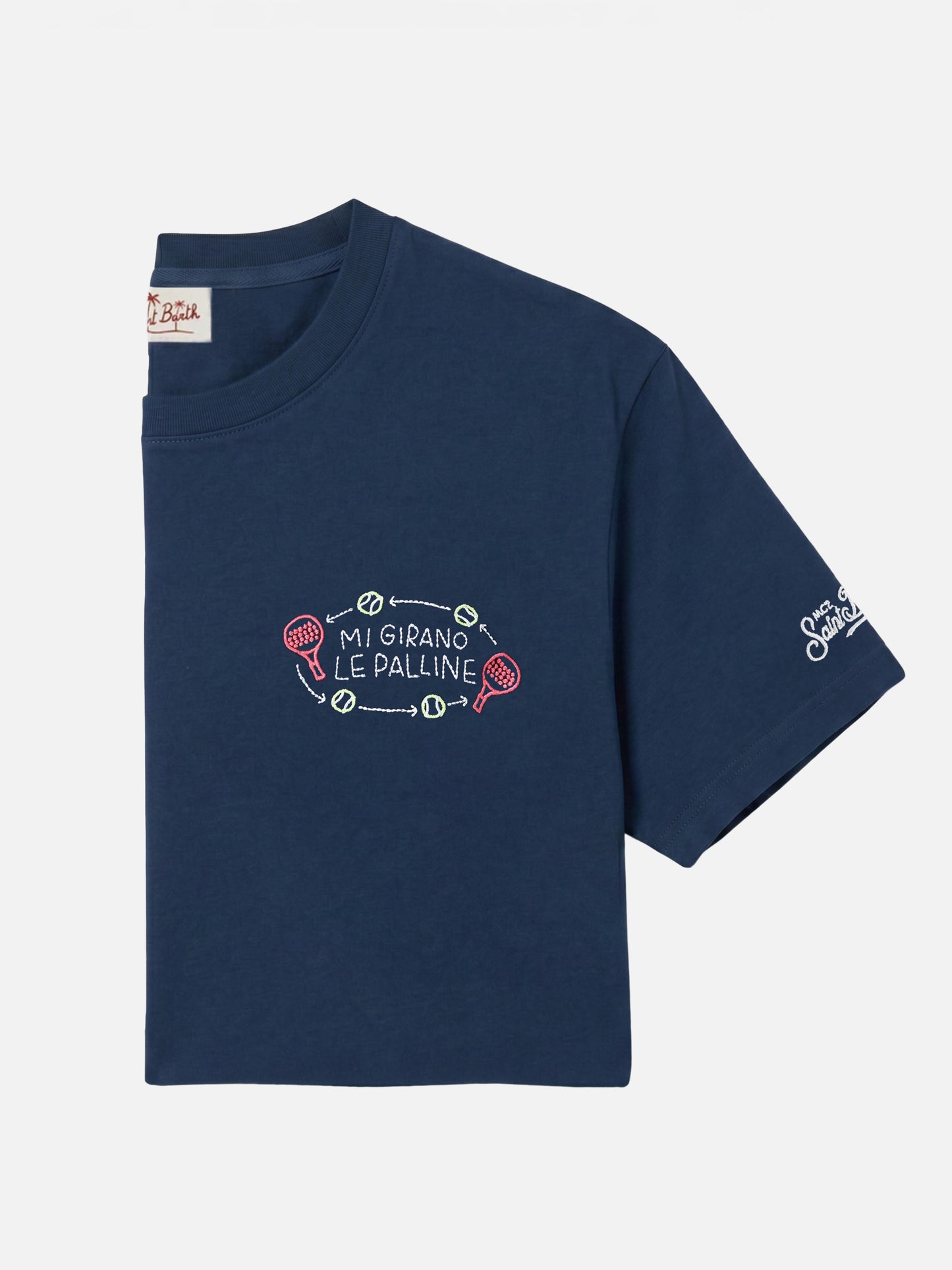 Portofino T-Shirt mit Stickerei „Mi girano le palline“ | Special Edition 