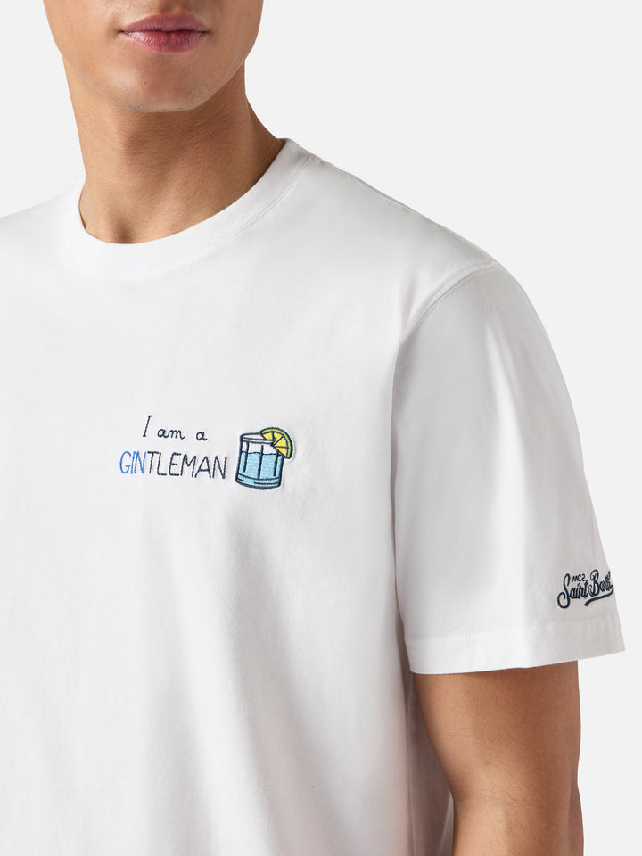 Portofino t-shirt with I am a GINtleman embroidery