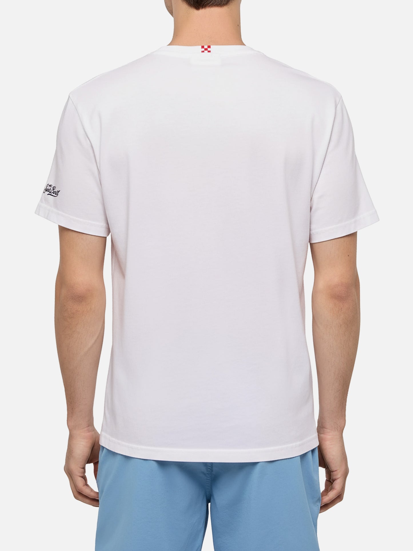 T-shirt Portofino in jersey di cotone classic fit con ricamo Core de 'sta città | AS ROMA SPECIAL EDITION