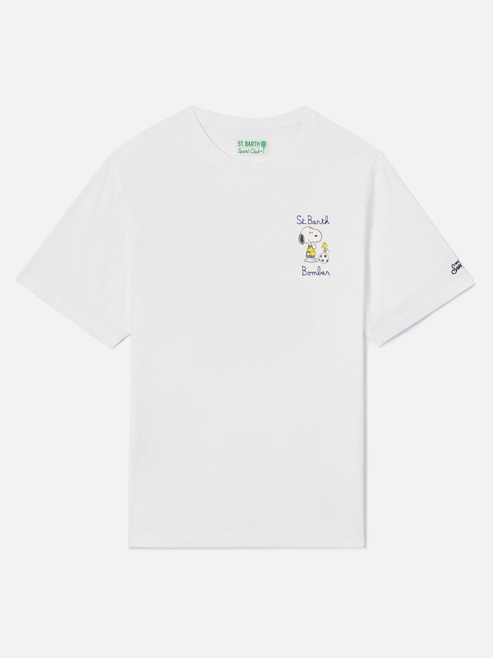 White Portofino T-shirt with St. Barth Bomber embroidery | Special Edition
