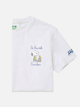 Weißes Portofino T-Shirt mit St. Barth Bomber-Stickerei | Special Edition 
