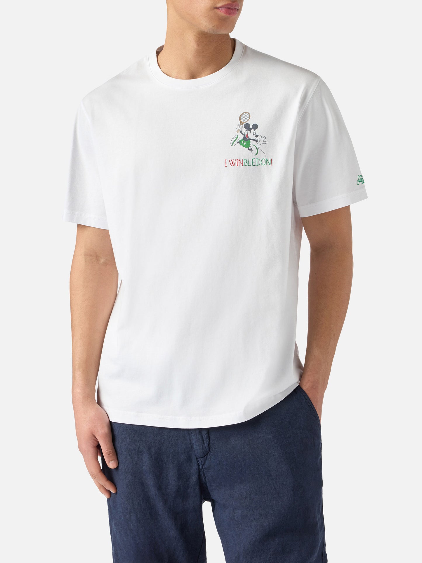 T-shirt Portofino bianca con ricamo I Winbledon | Special Edition
