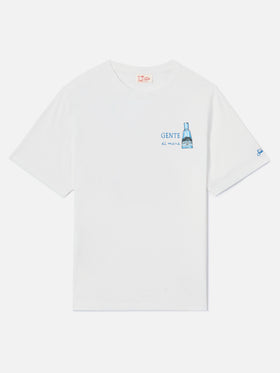 White Portofino T-shirt with Gente Di Mare embroidery | Special Edition