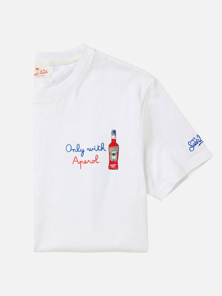 Man t-shirt with Only with Aperol front embroidery | APEROL SPECIAL EDITION