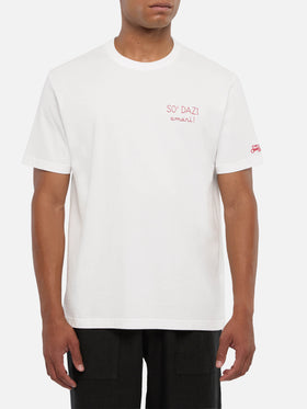 T-shirt Portofino in jersey di cotone classic fit con ricamo Dazi Amari