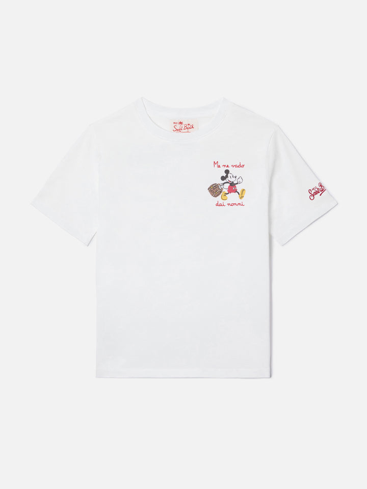 Portofino Jr t-shirt with Me Ne Vado Dai Nonni embroidery | Special Edition