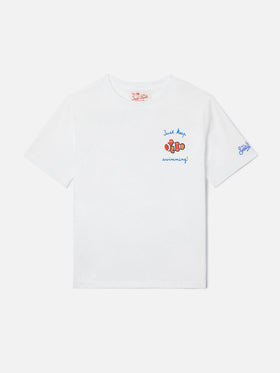 Camiseta Portofino Jr con bordado Just Keep Swimming! 
