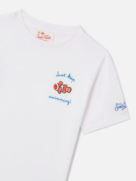 Camiseta Portofino Jr con bordado Just Keep Swimming! 