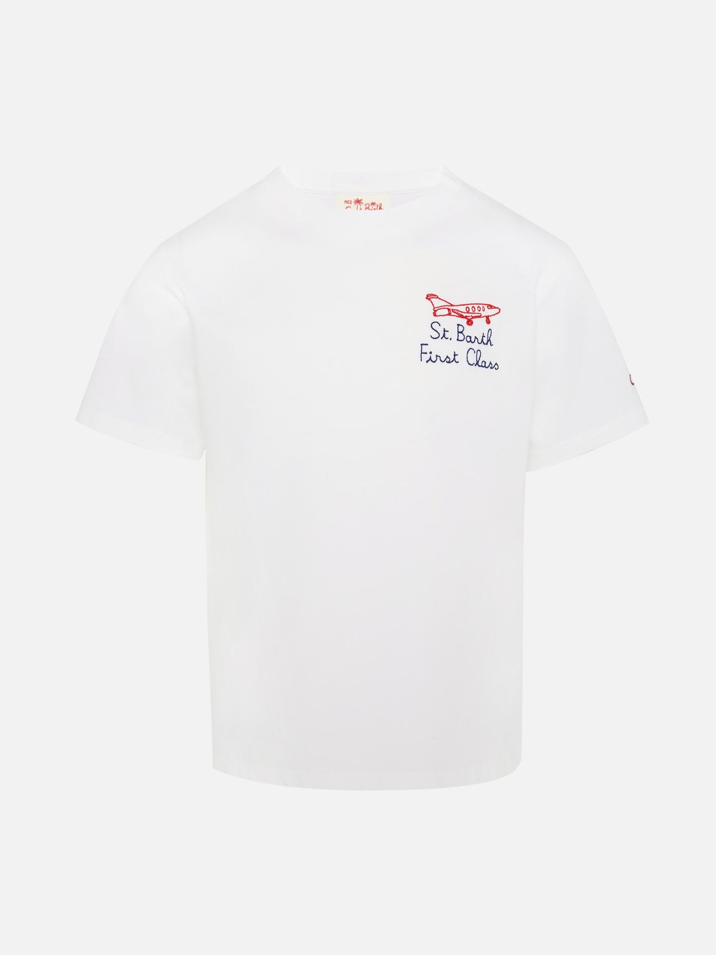 Portofino Jr t-shirt in jersey di cotone con ricamo First Class
