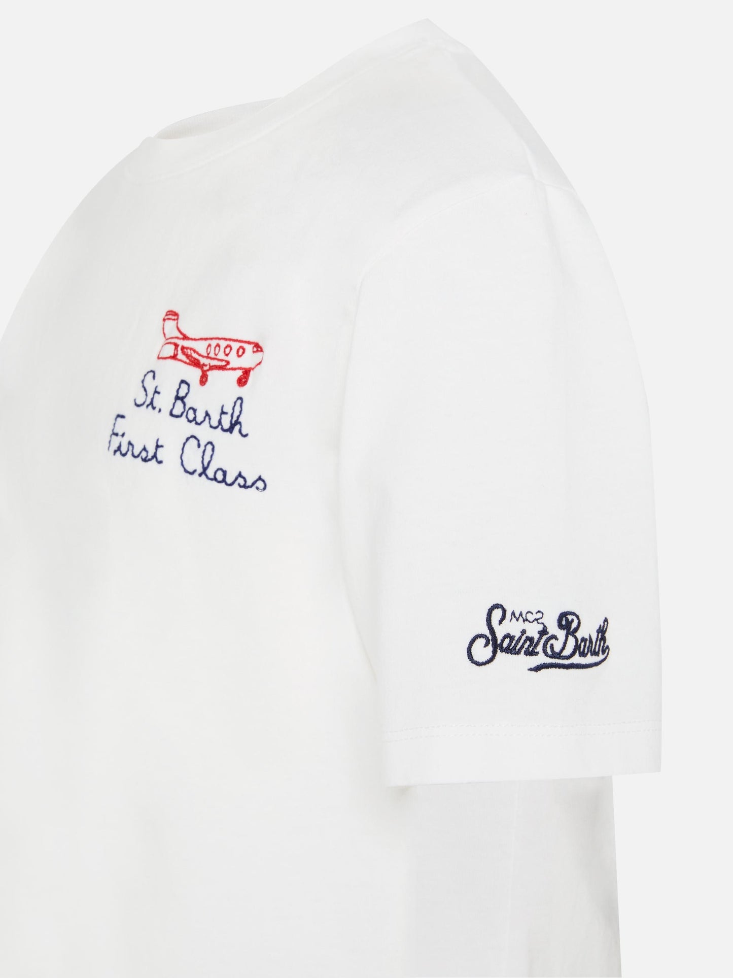 Portofino Jr t-shirt in jersey di cotone con ricamo First Class