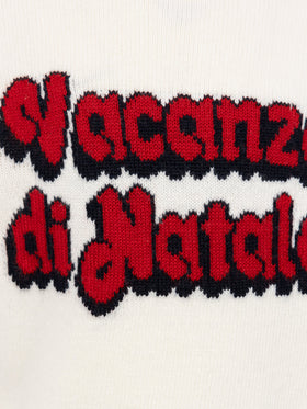 Girl sweater Princess with Vacanze di Natale jacquard | VACANZE DI NATALE SPECIAL EDITION - MC2 Saint Barth