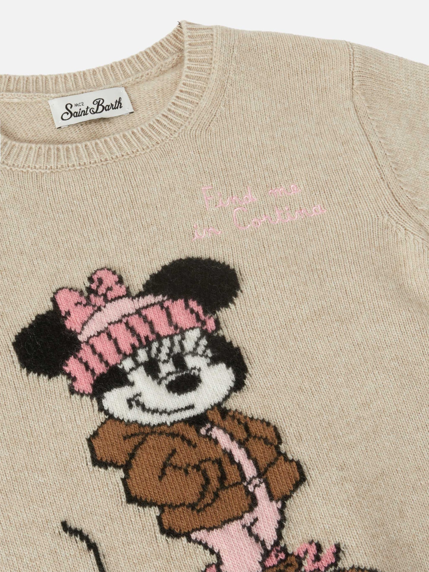 Prinzessinnen-Pullover aus Kaschmir-Mischgewebe mit Minnie-Motiv | DISNEY SONDEREDITION